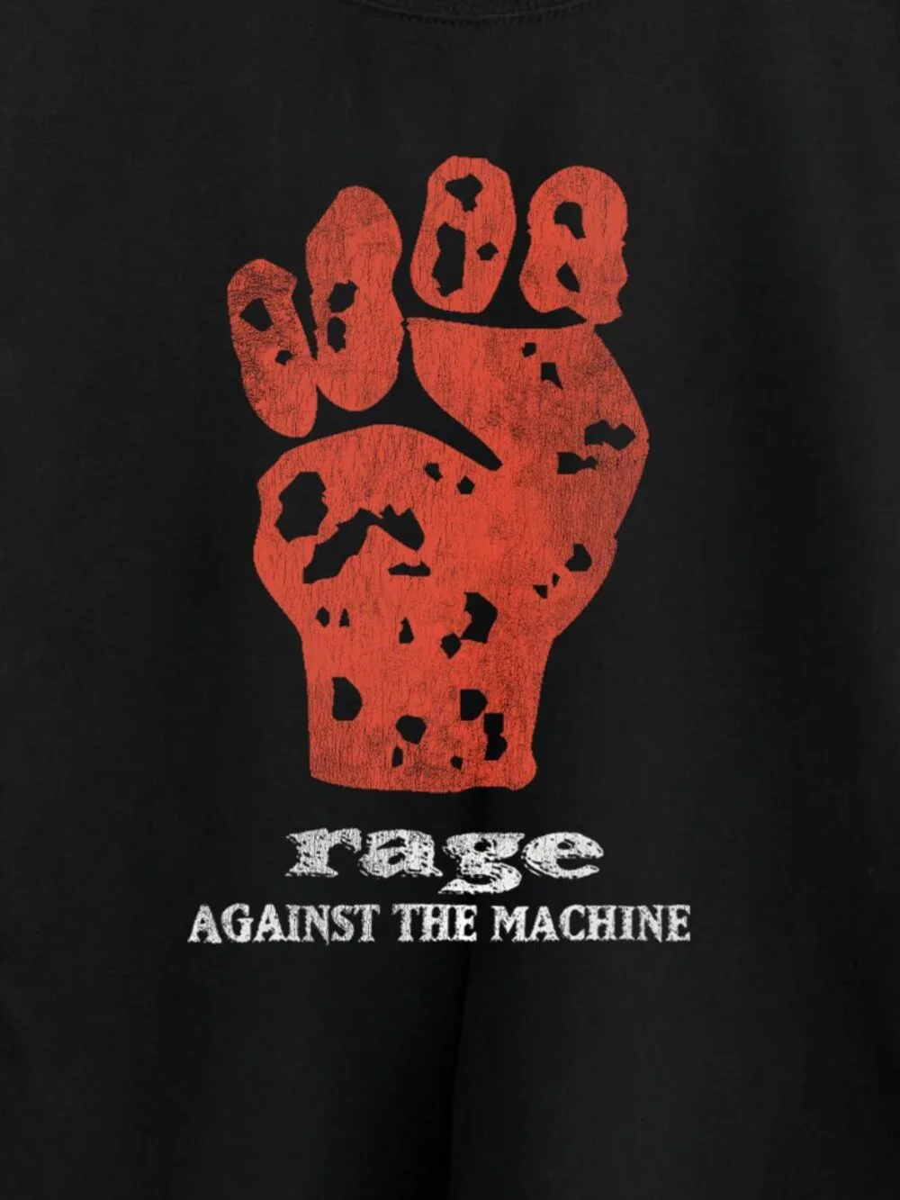 90s Rage Against The Machine Washed Black Tee - Picture 2 of 5